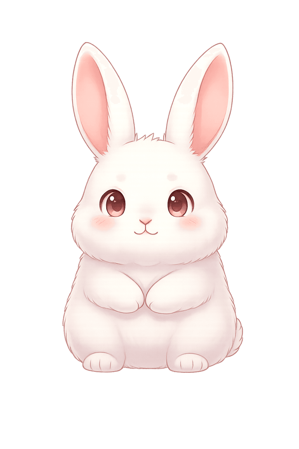 優しい伝統派 - 桜色の耳のウサギ